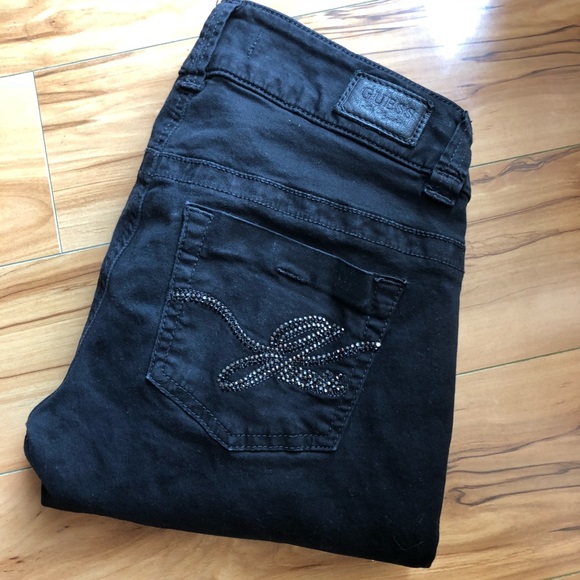 Guess Denim - Guess Black “Daredevil Skinny “Denim Jeans, Size25